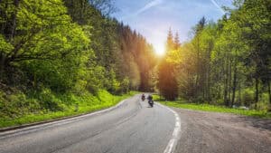 Motorradtour Wald